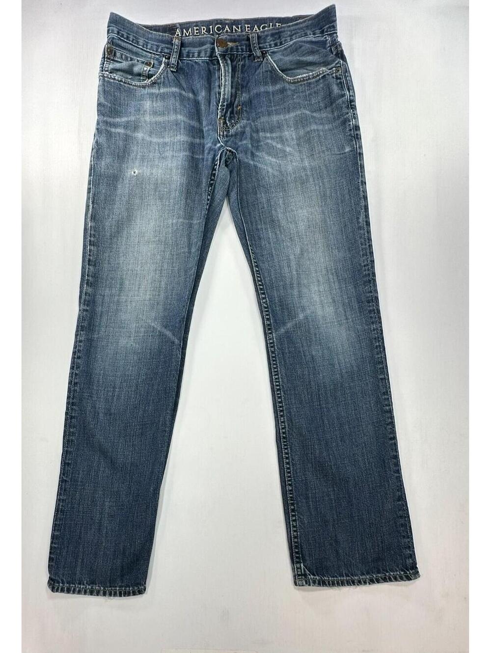 American Eagle Original Straight Denim Jeans Blue Mens 31/32